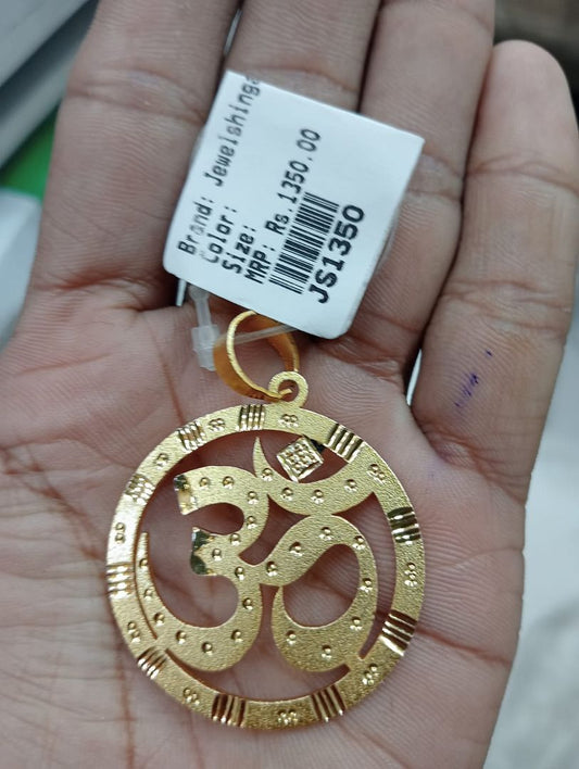 GOLD FORMING 1.5 INCH OM PENDANT BY CHOKERSET P7654430