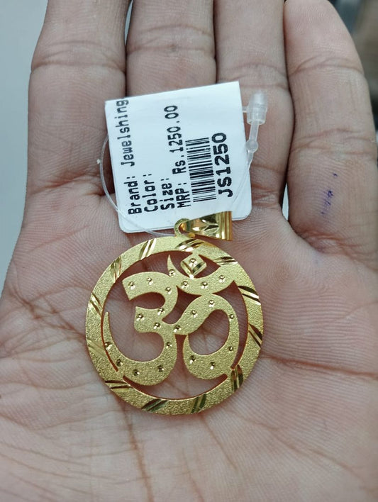 GOLD FORMING 1.25 INCH OM PENDANT BY CHOKERSET P7654418