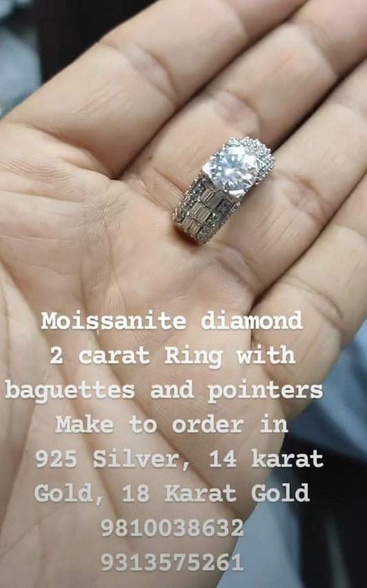 Moissanite Ring By Chokerset MDR6042