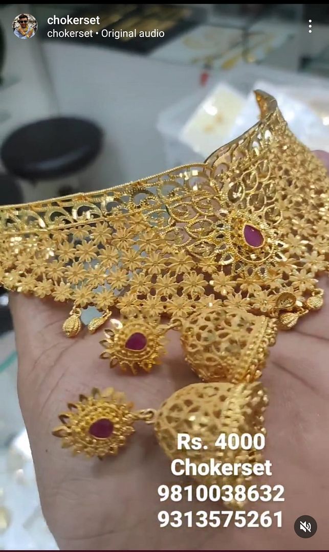 Gold Forming Necklace In Gold Colour And Gold Plating By Chokerset NKWA0245