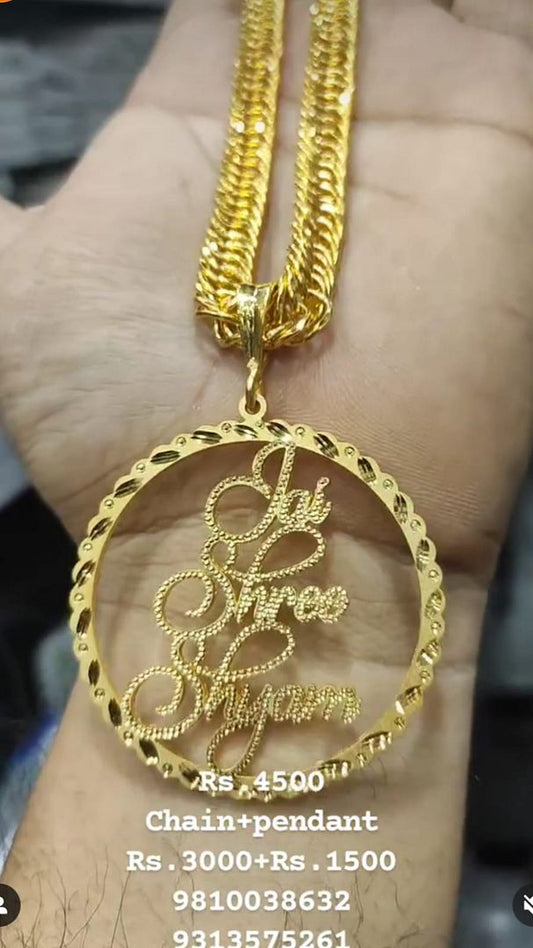 Gold Forming Chain Pendant Combo By Chokerset CPWA0090