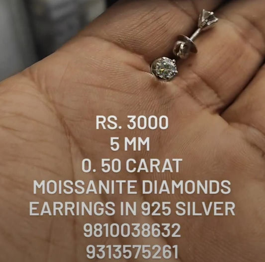 Moissanite Diamond Earings MDSS0069