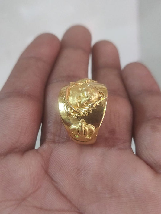 Ring Size 22 By Chokerset In Gold Forming GFGR6823