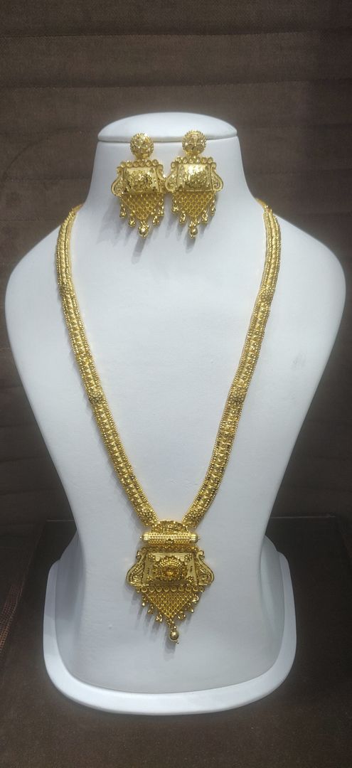 LONG SET RAANI HAAR IN GOLD FORMING BY CHOKERSET LSET1003