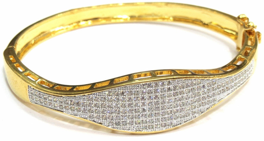 Jewelshingar  Bracelet bangle Cuff For women Jewellery ( 7636-bcad-clear ) - JEWELSHINGAR