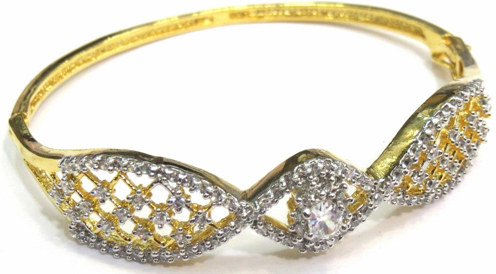 Jewelshingar  Bracelet bangle Cuff For women Jewellery ( 7641-bcad-clear ) - JEWELSHINGAR