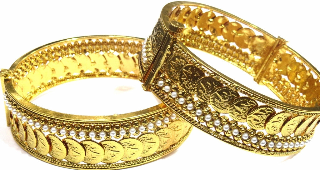 Jewelshingar Antique Gold Plated Bangles Set For Women Jewellery ( 9316-m-2.4 ) - JEWELSHINGAR